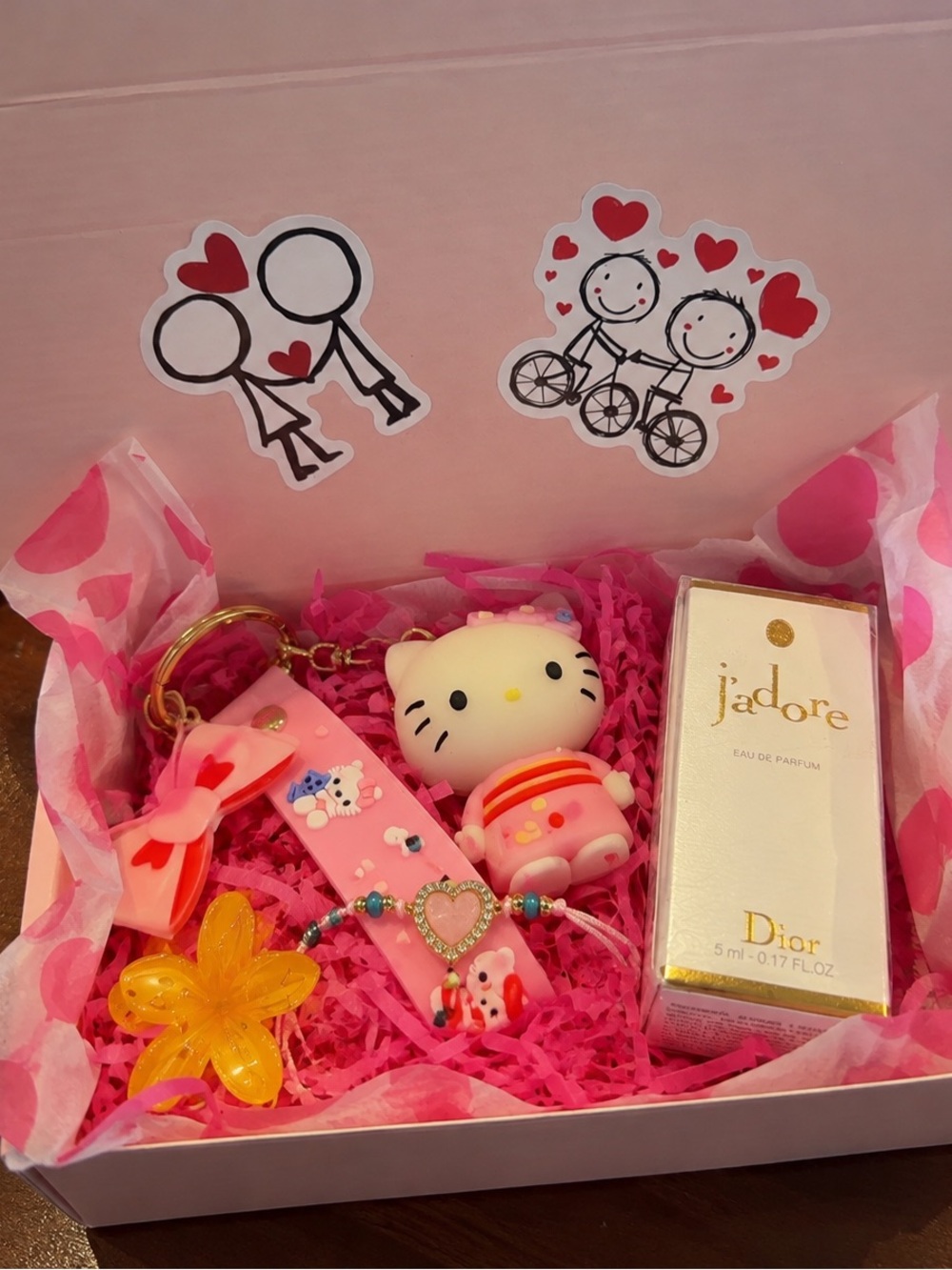 Dior Kids Pink Hello Kitty Accessory Gift Set with J'adore Mini